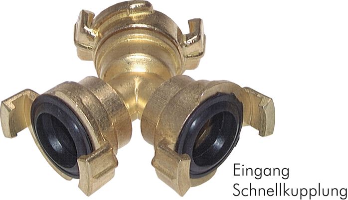 Exemplary representation: Manifold for garden hose quick coupling, GKYGK