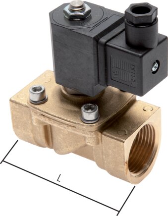 Exemplary representation: 2/2-directional solenoid valve (positively controlled)