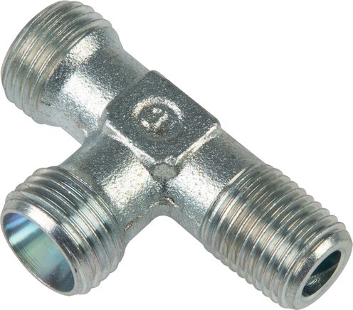 Exemplary representation: L-screw-in fitting, R-thread/G-thread, without nut & cutting ring, galvanised steel